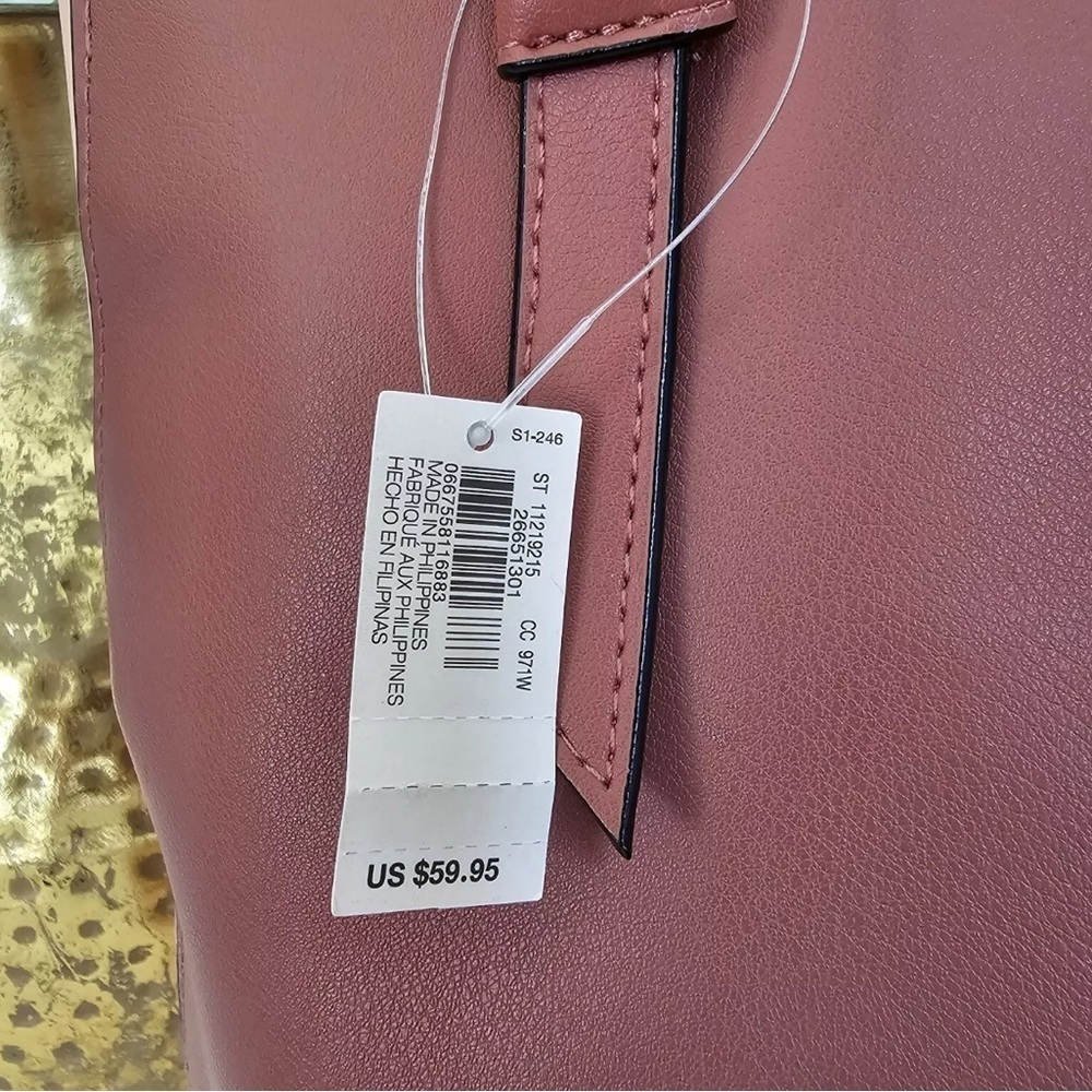 Victoria’s Secret Tote Bag Large Blush Mauve Shoulder Bag Work Tote Purse Travel - Picture 3 of 8